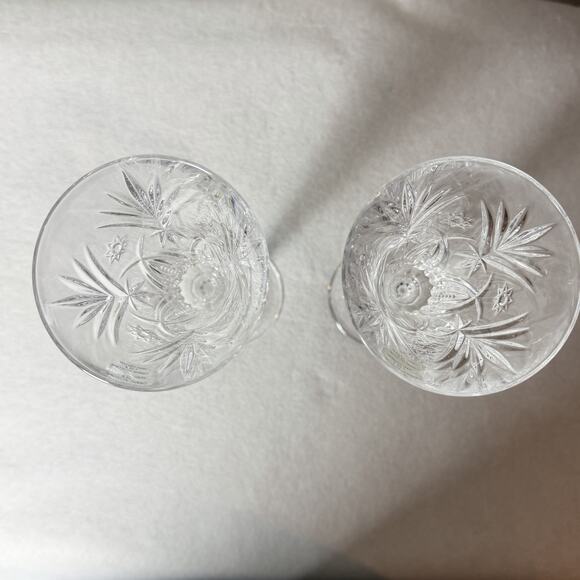 Set Of 2 J G Durand France Cut Lead Crystal Flutes Champagne Wedding - Picture 4 of 5